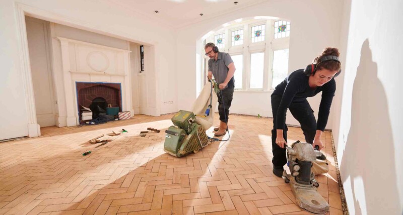 is using a floor sanding machine difficult