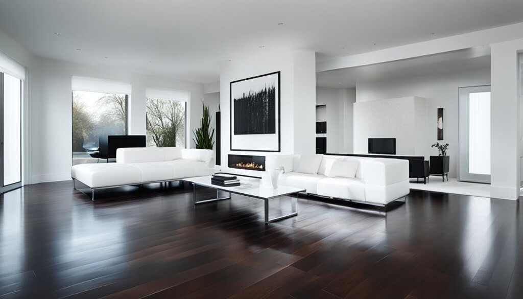 Creating contrast with light and dark wood tones Creating contrast with light and dark wood tones